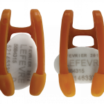 lens of eye dosimeter adapted to several supports