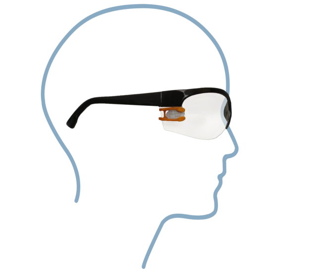 Lens of eye dosimeter for all supports