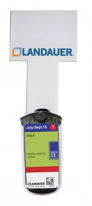 Wall mount for background dosimeter 