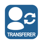 Bouton transférer un dosimètre ou porteur